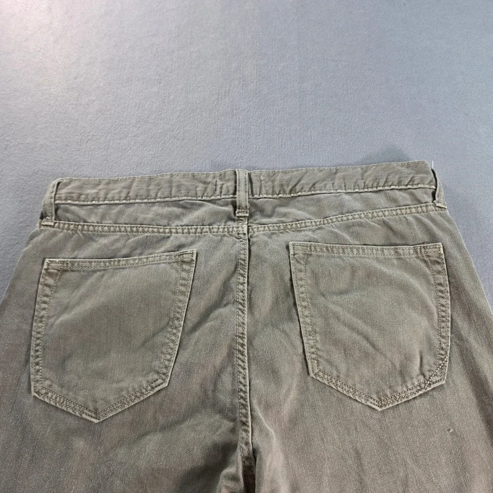 Banana Republic Slim Fit Pants Mens 33x34 Khaki Beige Cotton Chino Casual Preppy